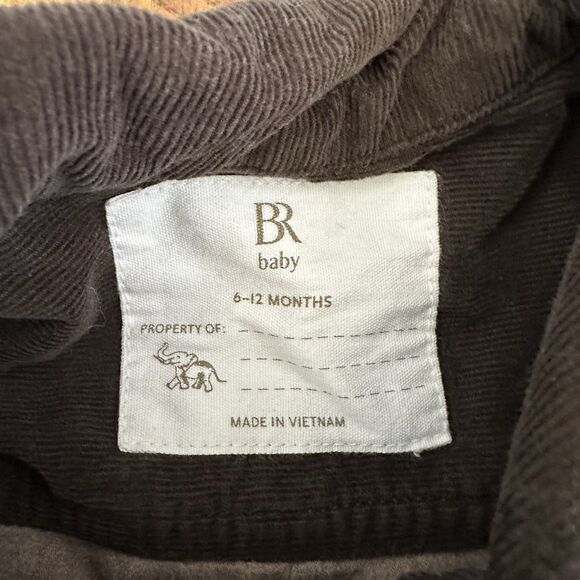 Banana Republic Baby Boy Corduroy Jumpsuit Size 6-12 Months Brown Collared - Picture 3 of 6